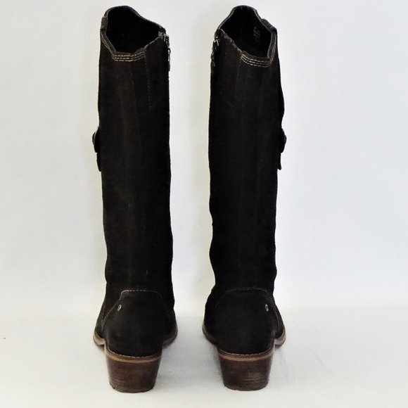 Red Wing Boots Tall Dark Brown Suede Bixby Size 9.5 D Wide Width - Picture 5 of 13